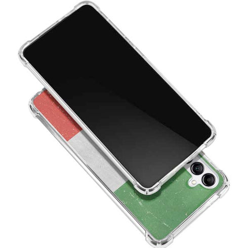 Italy Flag Distressed Gabb Phone 4 Clear Case